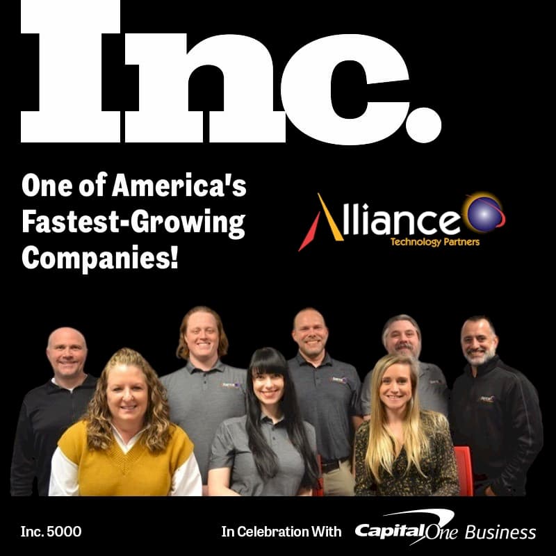 Alliance Technology Partners Recognized by Inc. Magazine as one of America’s Fastest Growing Businesses